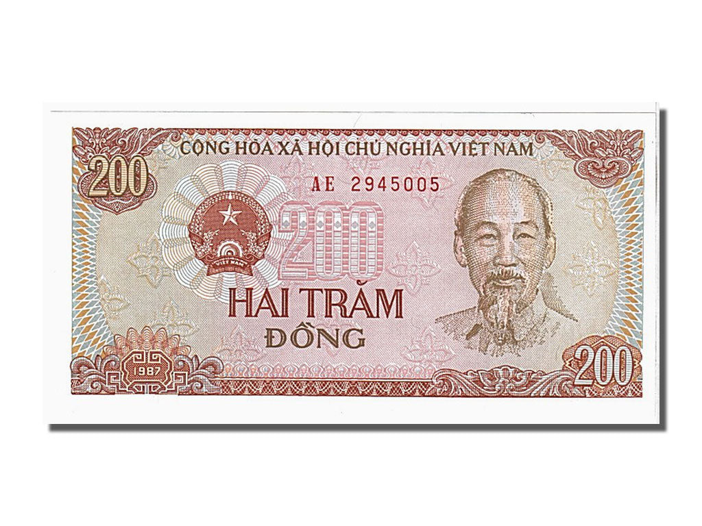 Banknote, Viet Nam, 200 Dông, 1987, UNC(65-70)