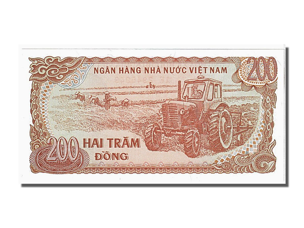 Geldschein, Viet Nam, 200 Dông, 1987, UNZ