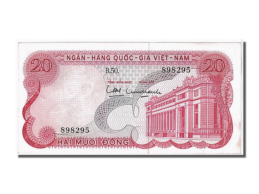 Banknote, South Viet Nam, 20 Dông, 1969, UNC(65-70)
