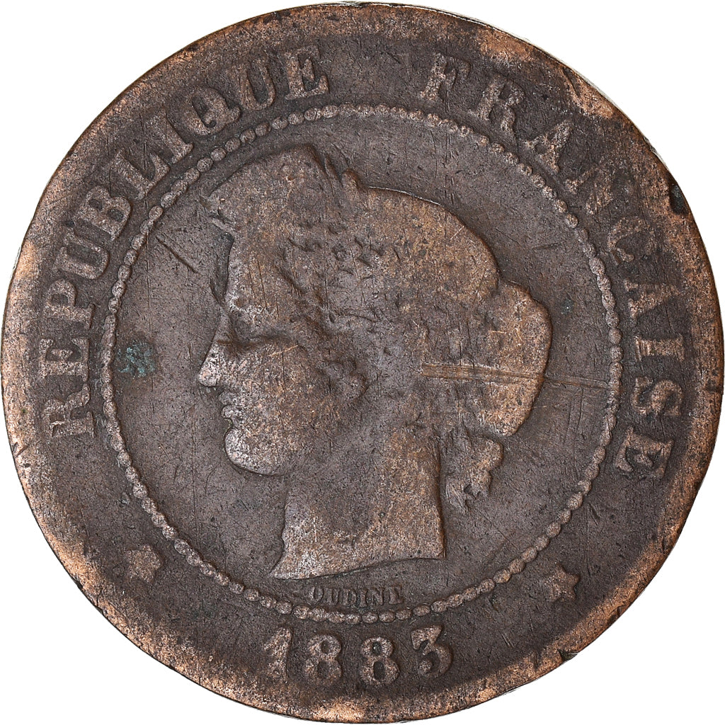 Moneta, Francia, 5 Centimes, 1883
