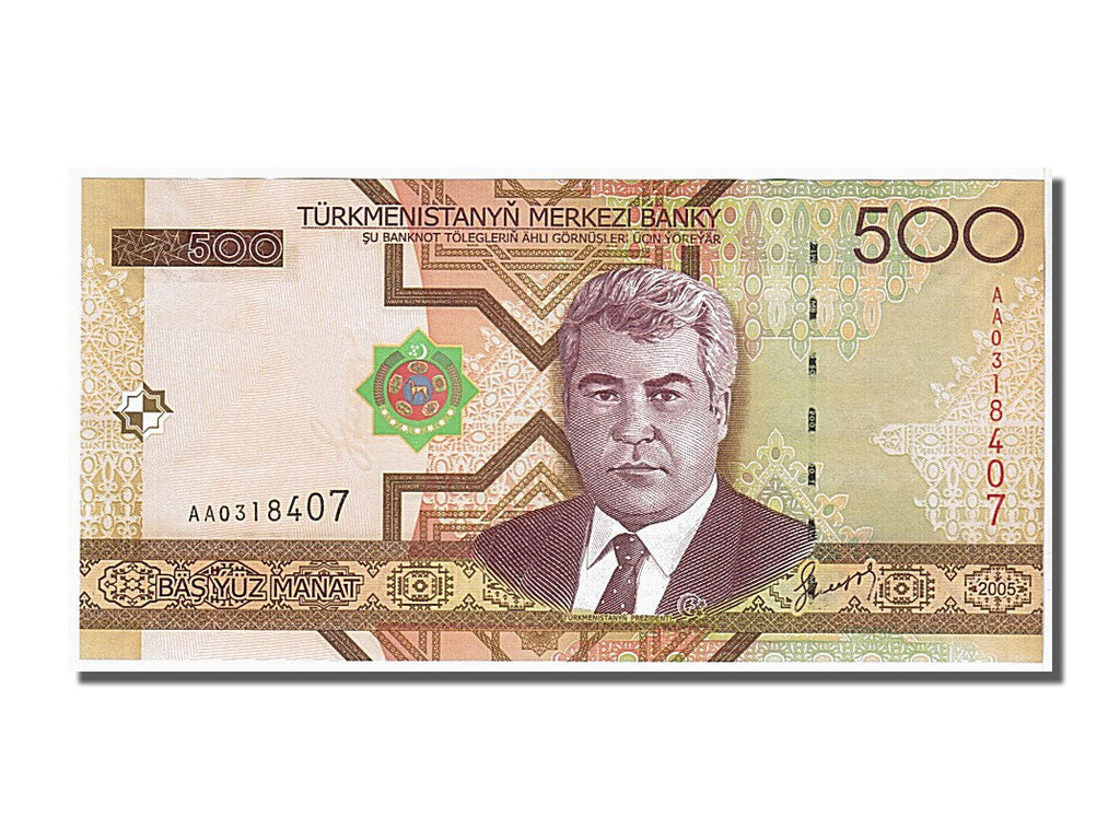 Geldschein, Turkmenistan, 500 Manat, 2005, UNZ
