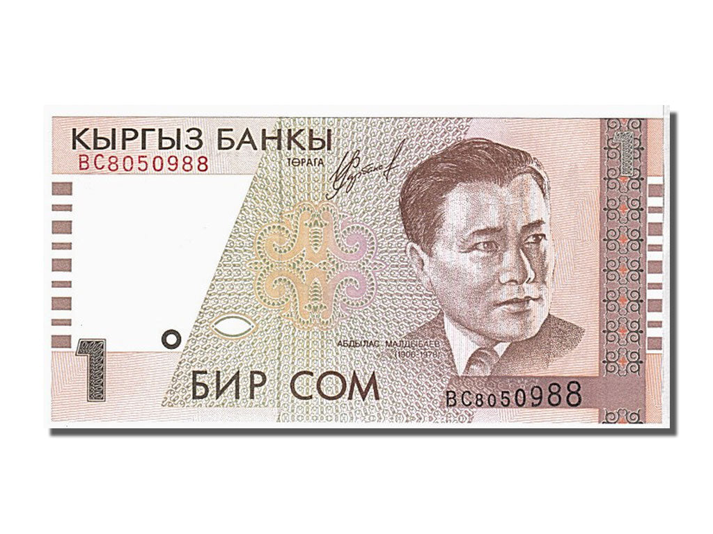 Banconote, Kirghizistan, 1 Som, 1994, FDS