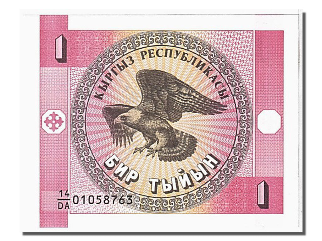 Banknote, KYRGYZSTAN, 1 Tyiyn, 1993, UNC(65-70)