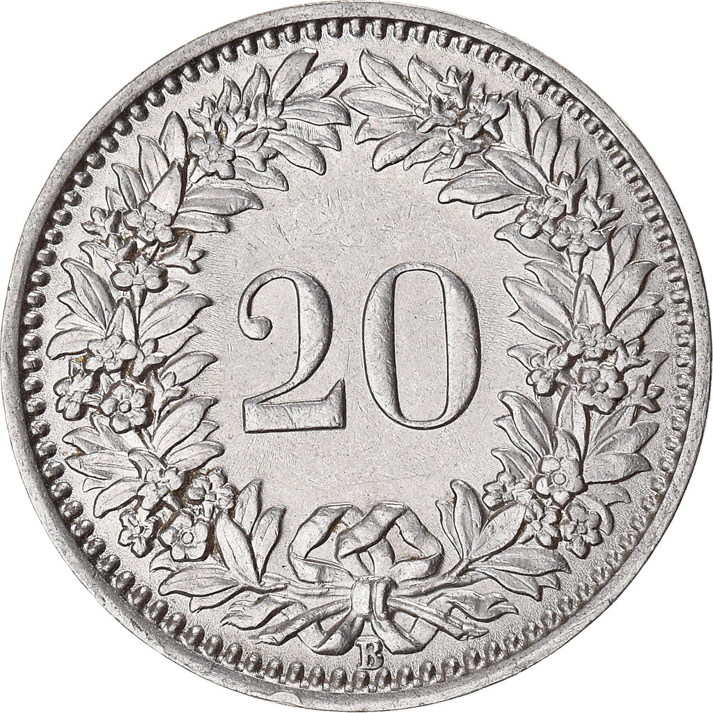 Coin, Switzerland, 20 Rappen, 1934