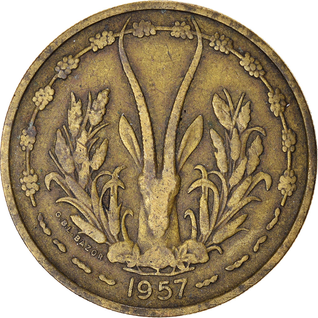 Moneda, África oriental francesa, 25 Francs, 1957