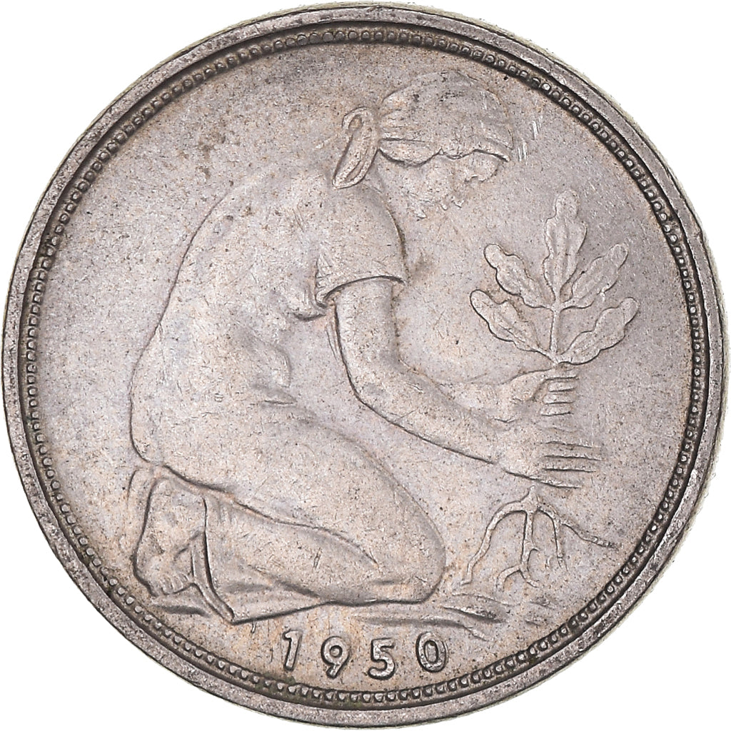 Munten, Duitsland, 50 Pfennig, 1950