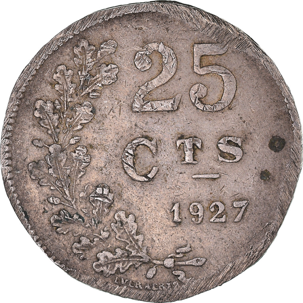 Monnaie, Luxembourg, 25 Centimes, 1927