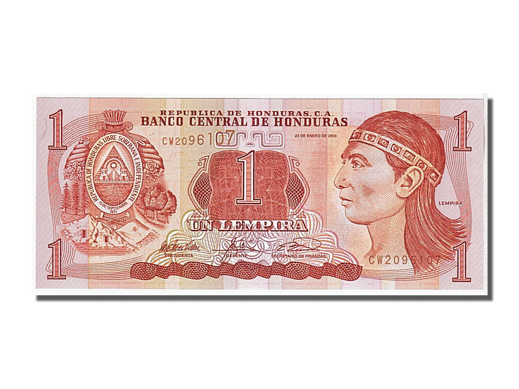 Banknote, Honduras, 1 Lempira, 2003, 2003-01-23, UNC(65-70)
