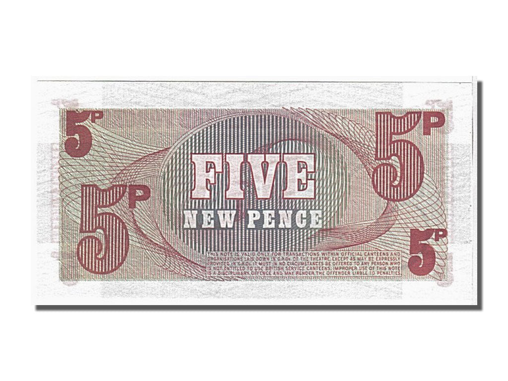 Banknote, Great Britain, 5 New Pence, 1972, UNC(65-70)