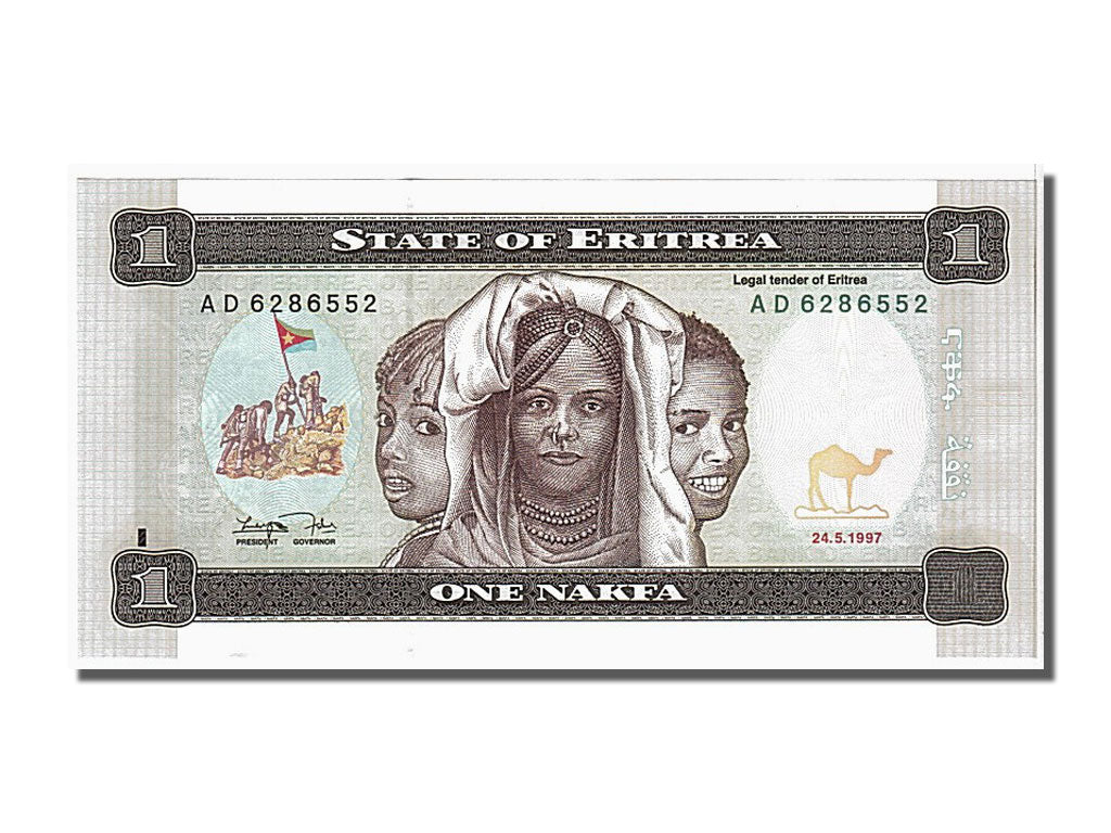 Banknote, Eritrea, 1 Nakfa, 1997, 1997-05-24, UNC(65-70)