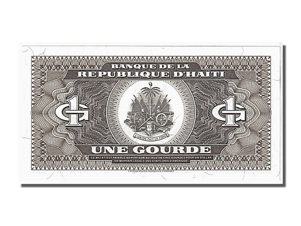 Billet, Haïti, 1 Gourde, 1989, NEUF