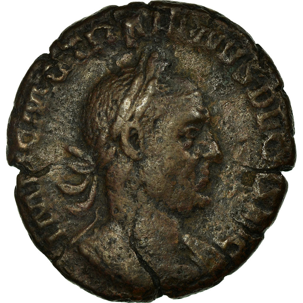 Monnaie, Trajan Dèce, As, TTB, Bronze, Cohen:23