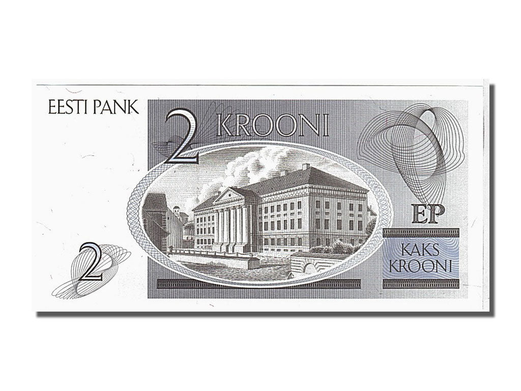 Billete, 2 Krooni, 1992, Estonia, UNC