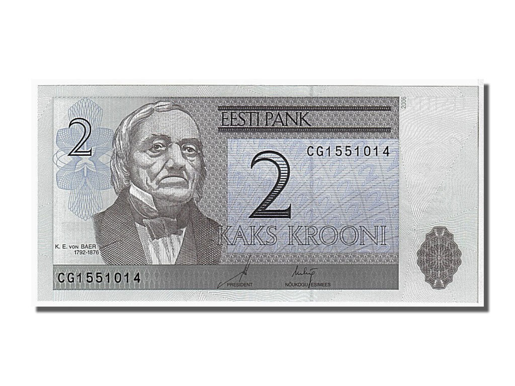 Geldschein, Estonia, 2 Krooni, 2006, UNZ