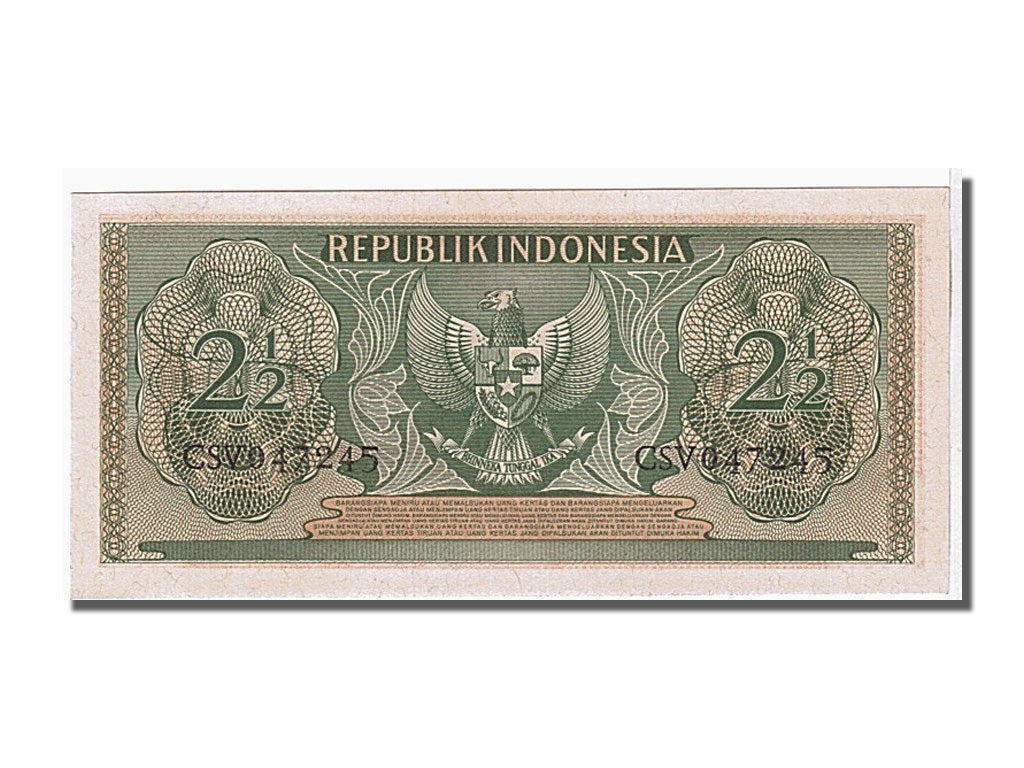 Geldschein, Indonesien, 2 1/2 Rupiah, 1956, UNZ