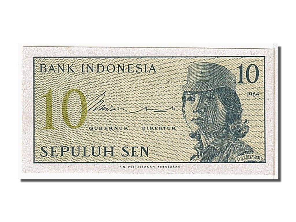 Banknote, Indonesia, 10 Sen, 1964, UNC(65-70)