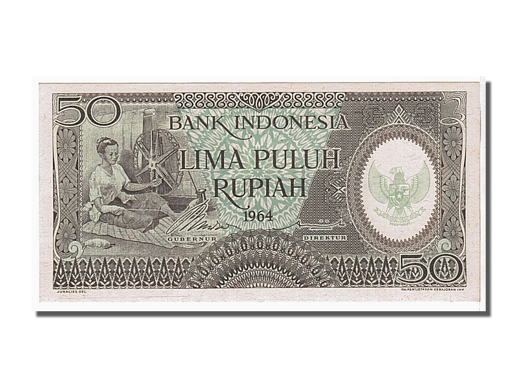 Banconote, Indonesia, 50 Rupiah, 1964, FDS