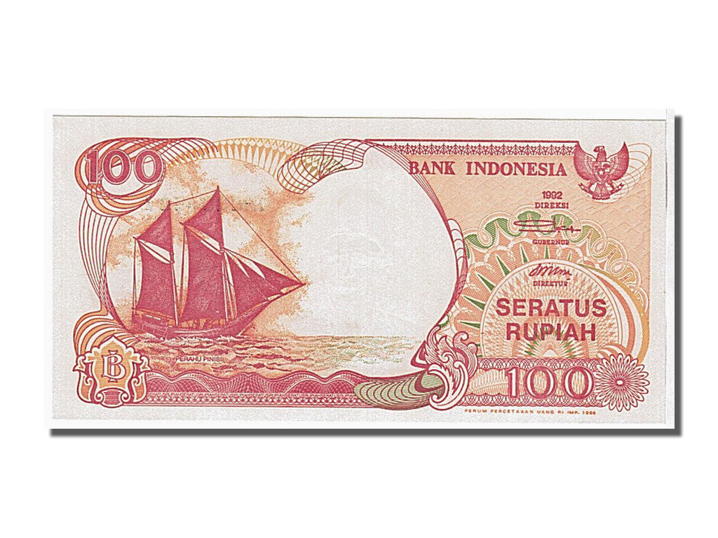 Banknote, Indonesia, 100 Rupiah, 1992, KM:127a, UNC(65-70)