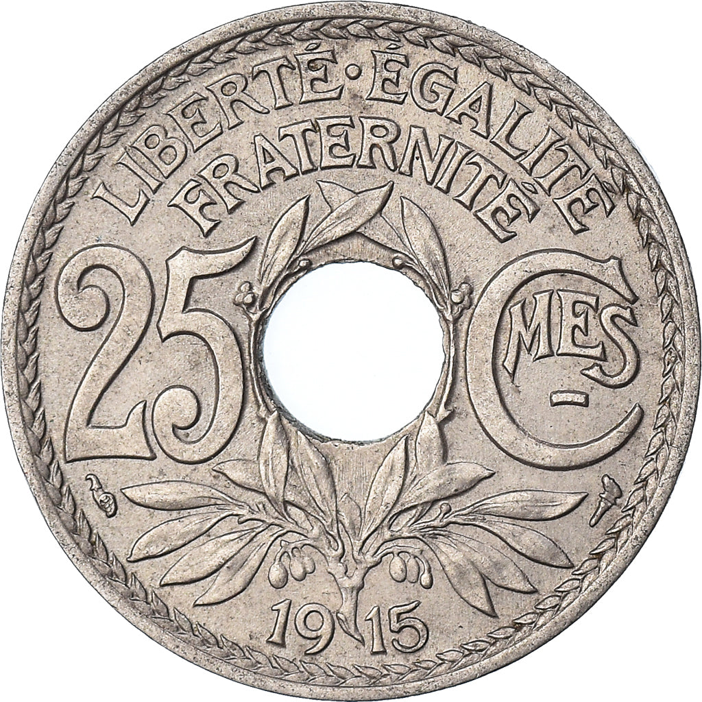 Coin, France, 25 Centimes, 1915