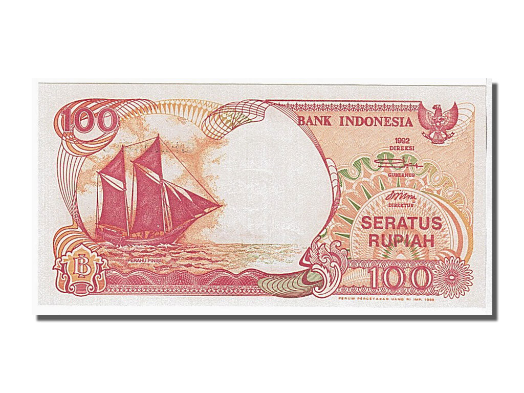 Billete, 100 Rupiah, 1992, Indonesia, UNC