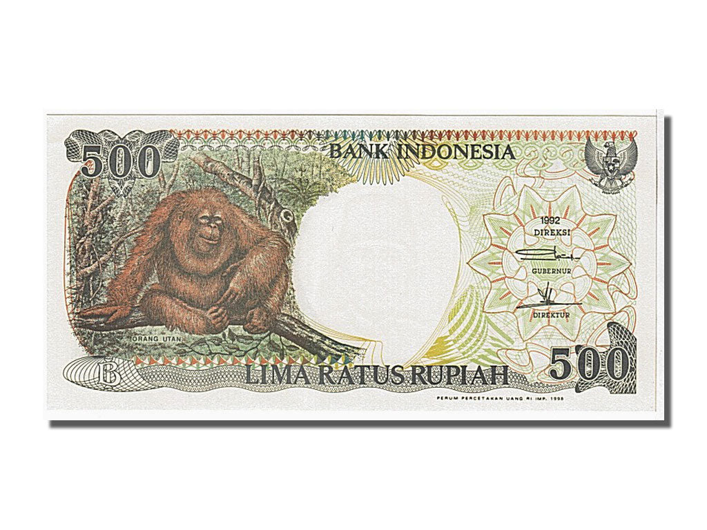 Banknote, Indonesia, 500 Rupiah, 1992, KM:128a, UNC(65-70)