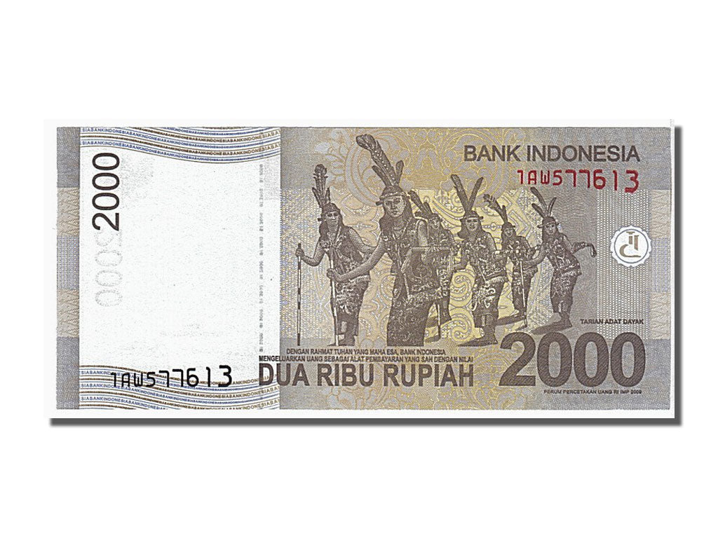 Banknot, Indonesia, 2000 Rupiah, 2009, KM:148a, UNC(65-70)