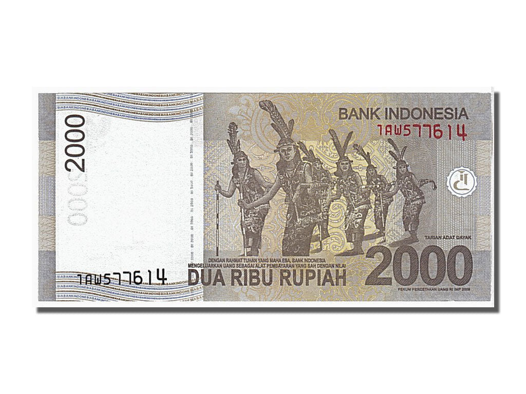Geldschein, Indonesien, 2000 Rupiah, 2009, KM:148a, UNZ