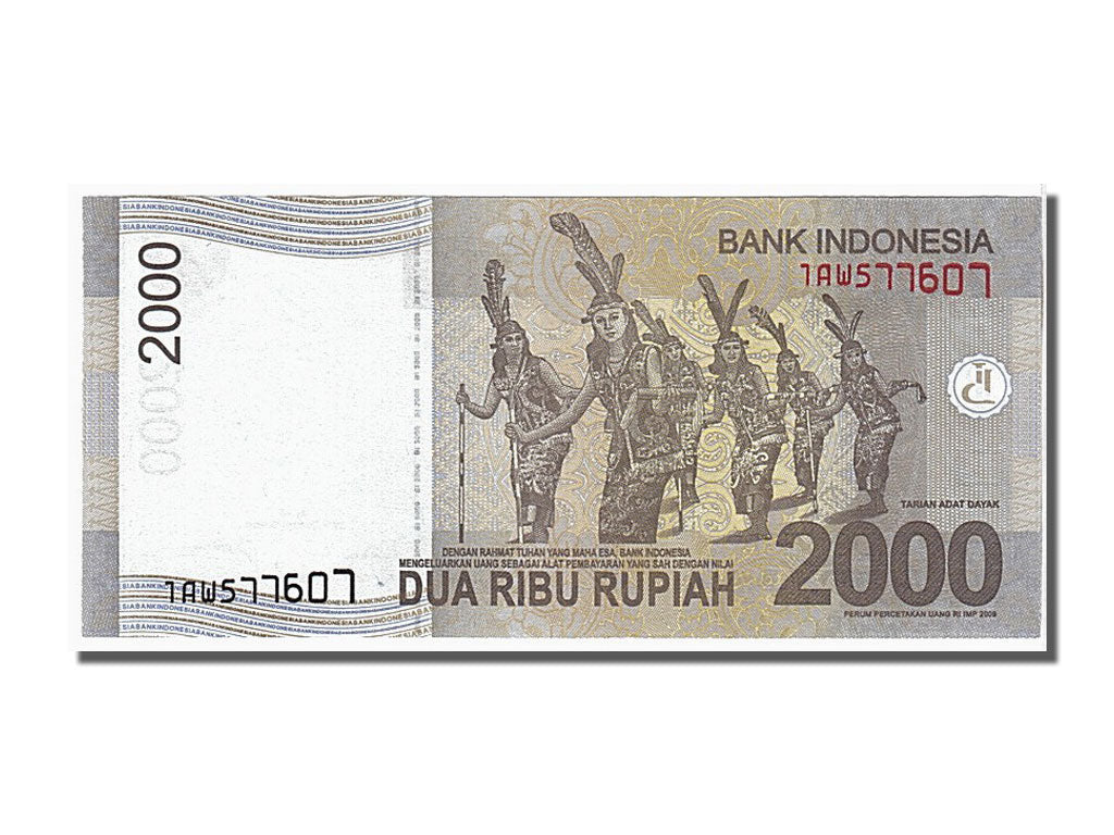 Geldschein, Indonesien, 2000 Rupiah, 2009, UNZ