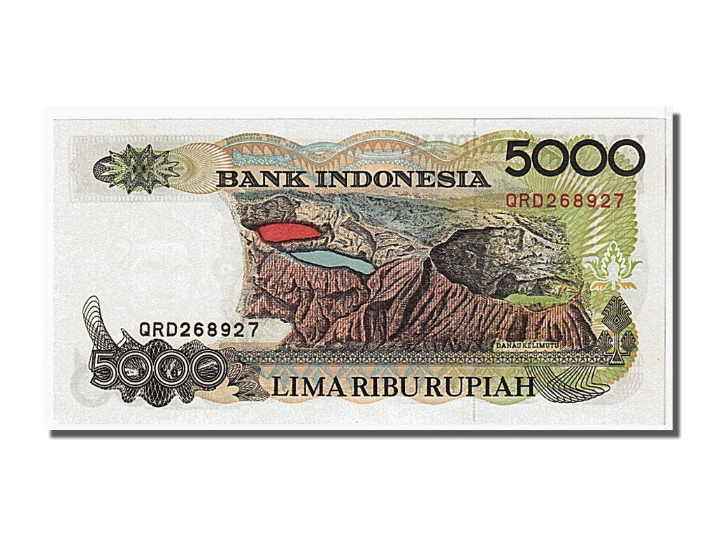 Banknote, Indonesia, 5000 Rupiah, 1992, KM:130a, UNC(65-70)