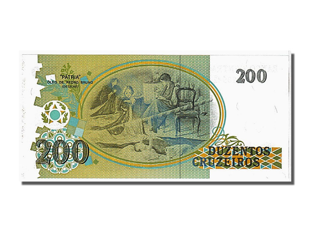Banknote, Brazil, 200 Cruzeiros, 1990, KM:229, UNC(65-70)