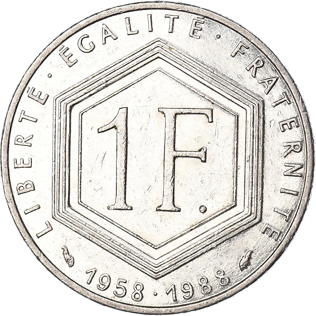 Coin, France, Franc, 1988
