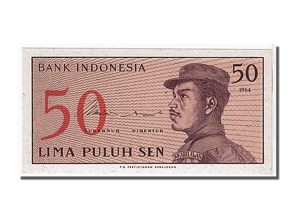 Banknote, Indonesia, 50 Sen, 1964, KM:94a, UNC(65-70)