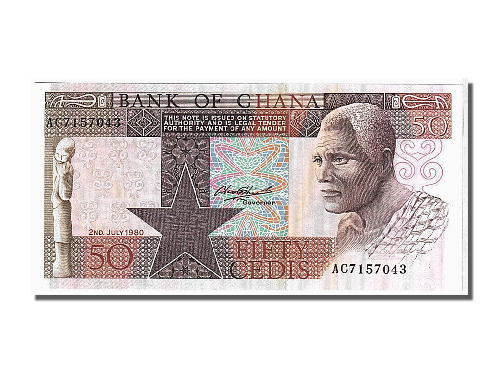 Banconote, Ghana, 50 Cedis, 1980, 1980-07-02, FDS