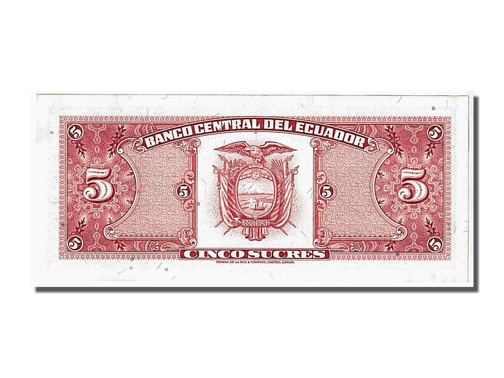 Banconote, Ecuador, 5 Sucres, 1988, KM:120A, 1988-11-22, FDS