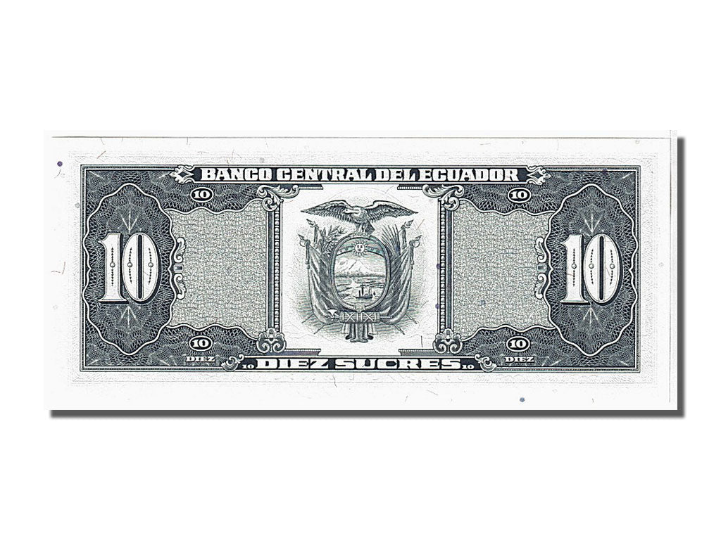 Banknote, Ecuador, 10 Sucres, 1988, 1988-11-22, KM:121, UNC(65-70)