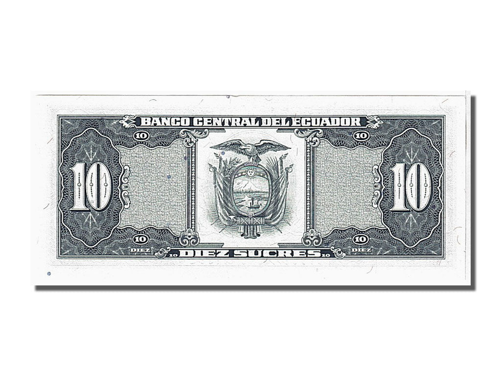 Banknote, Ecuador, 10 Sucres, 1988, 1988-11-22, KM:121, UNC(65-70)