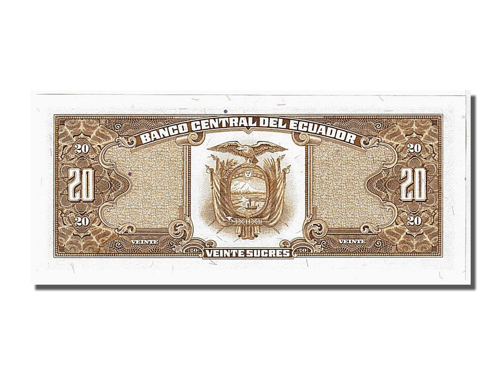 Banknote, Ecuador, 20 Sucres, 1988, 1988-11-22, KM:121Aa, UNC(65-70)