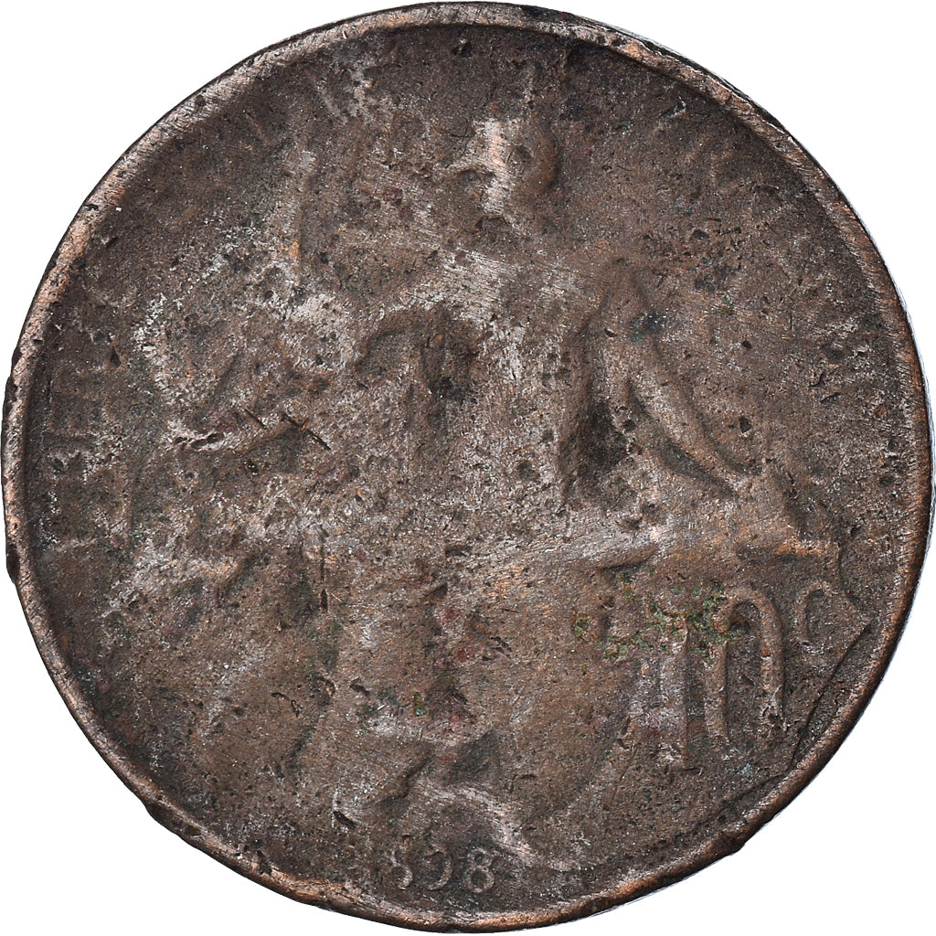 Coin, France, 10 Centimes, 1898