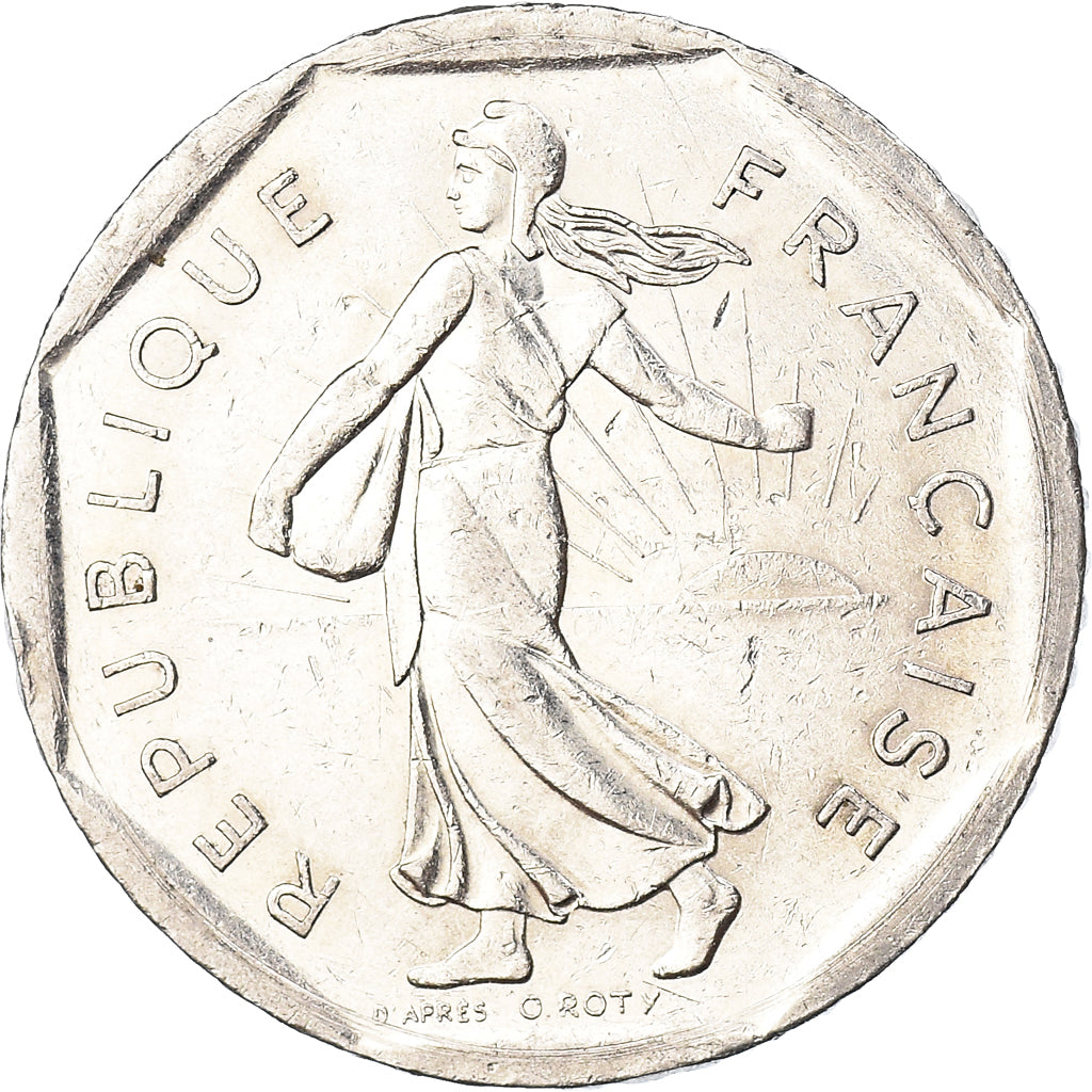 Moeda, França, 2 Francs, 1994