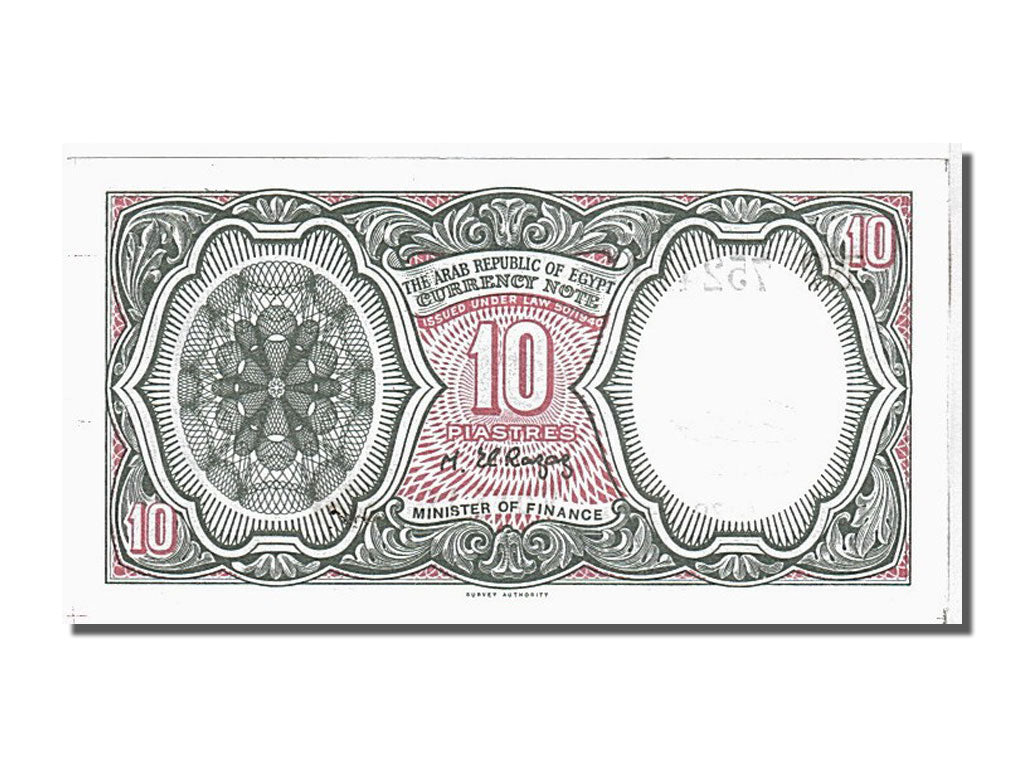 Banknote, Egypt, 10 Piastres, 1971, KM:184b, UNC(65-70)
