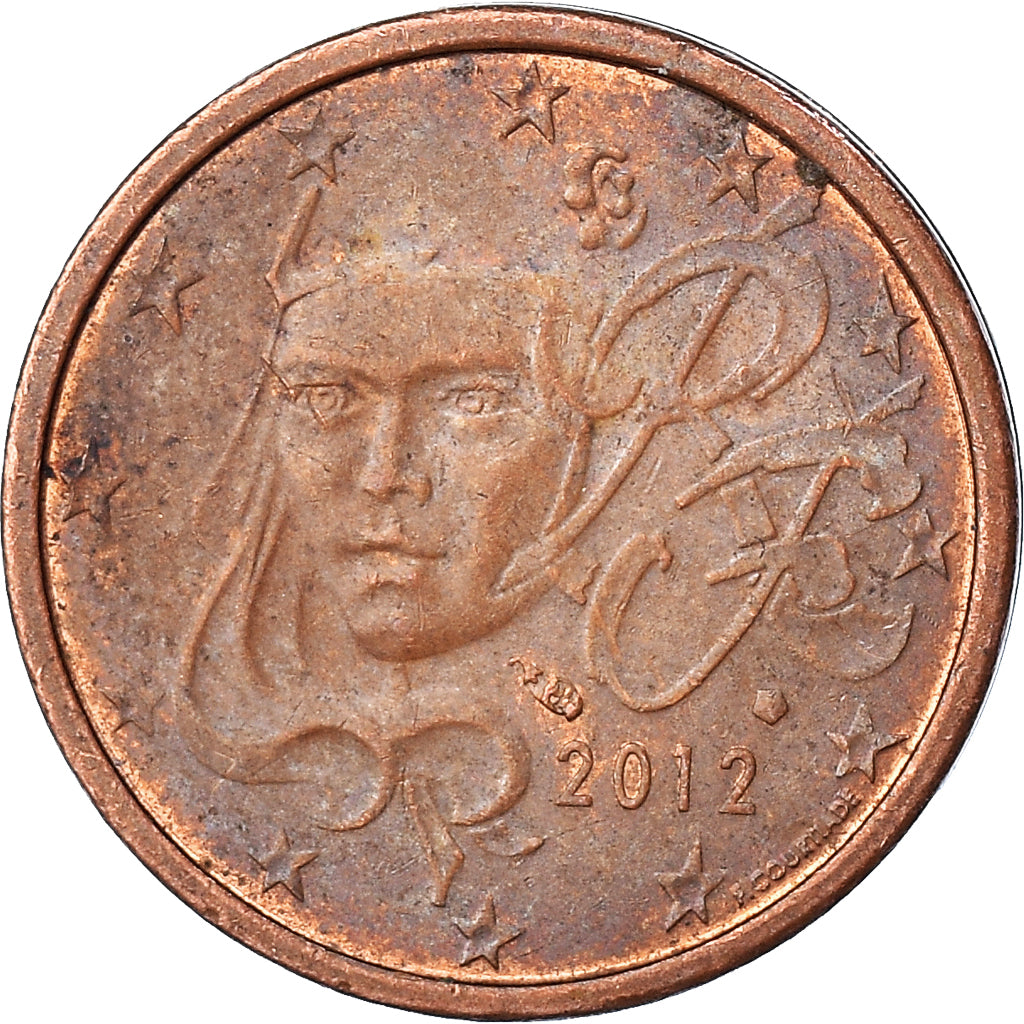 Coin, France, 2 Euro Cent, 2012