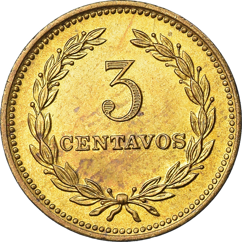 Moneta, El Salvador, 3 Centavos, 1974
