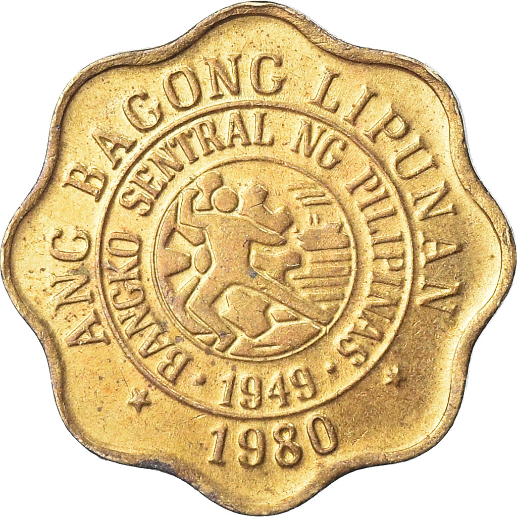 Moeda, Filipinas, 5 Sentimos, 1980