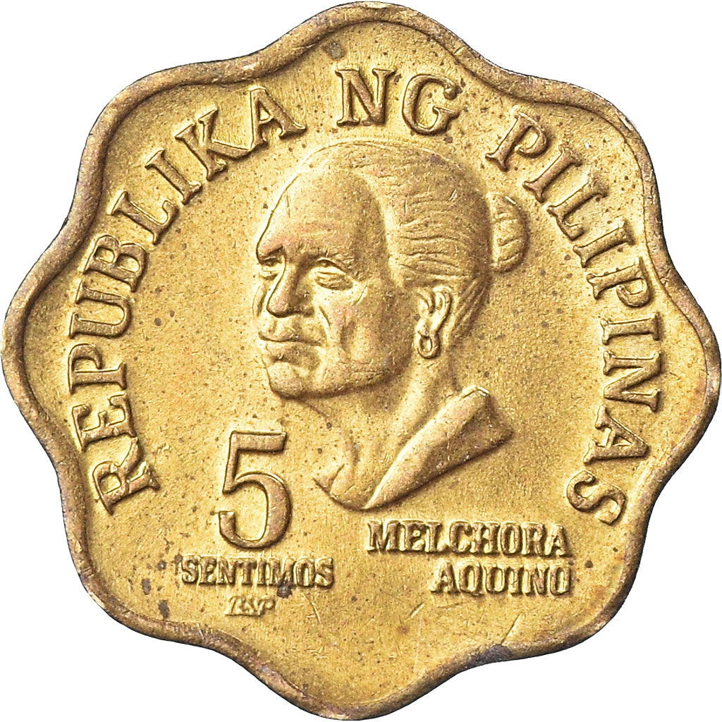 Moeda, Filipinas, 5 Sentimos, 1980