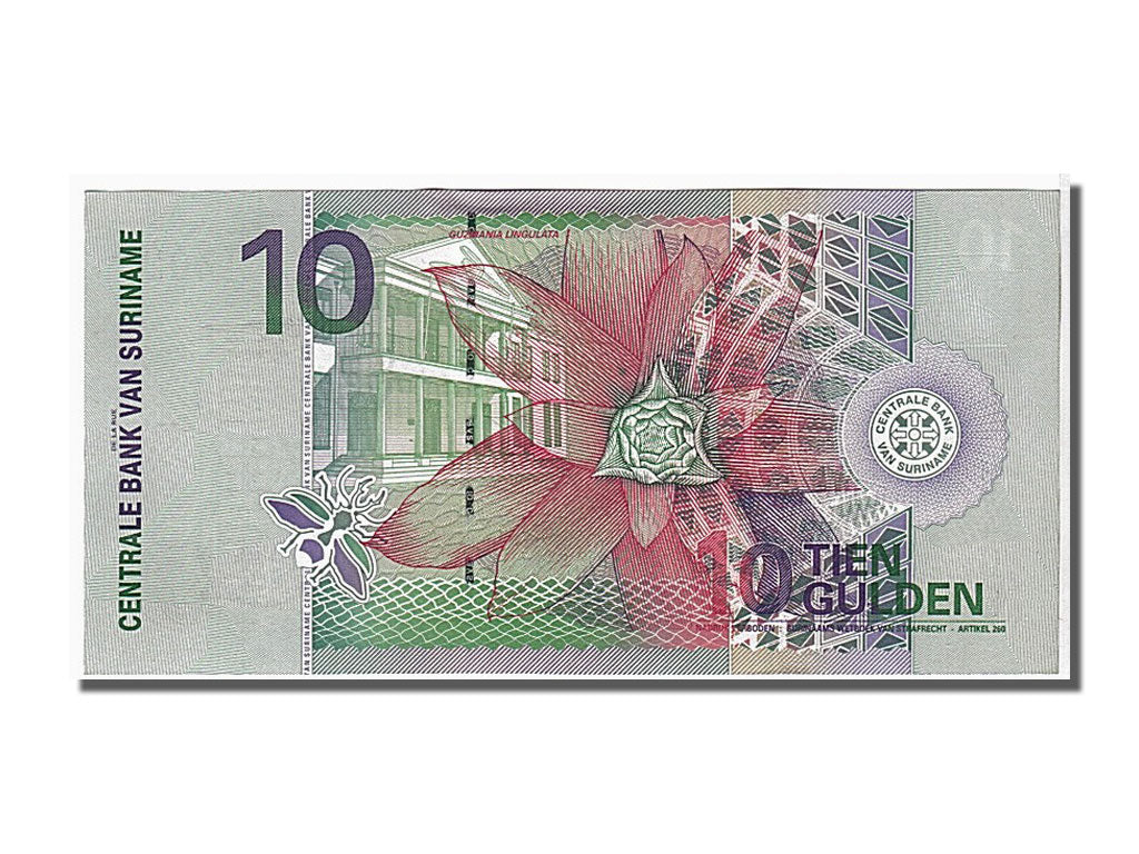 Banknote, Suriname, 10 Gulden, 2000, 2000-01-01, KM:147, UNC(65-70)