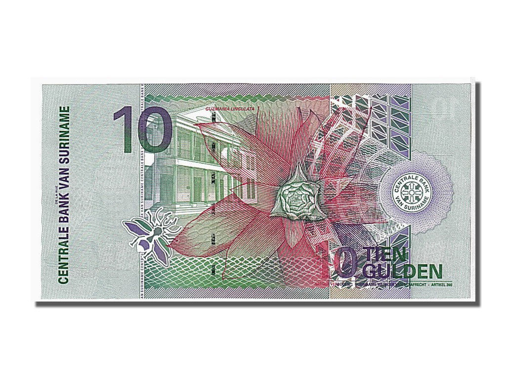 Banknote, Suriname, 10 Gulden, 2000, 2000-01-01, KM:147, UNC(65-70)
