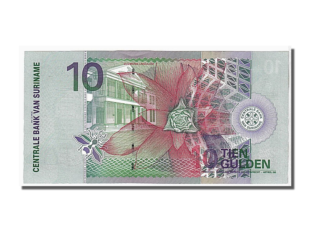 Banknote, Suriname, 10 Gulden, 2000, 2000-01-01, KM:147, UNC(65-70)