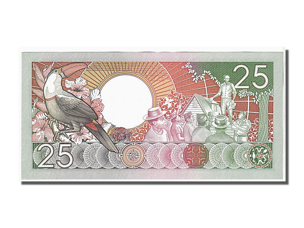 Billet, Suriname, 25 Gulden, 1988, 1988-01-09, KM:132b, NEUF