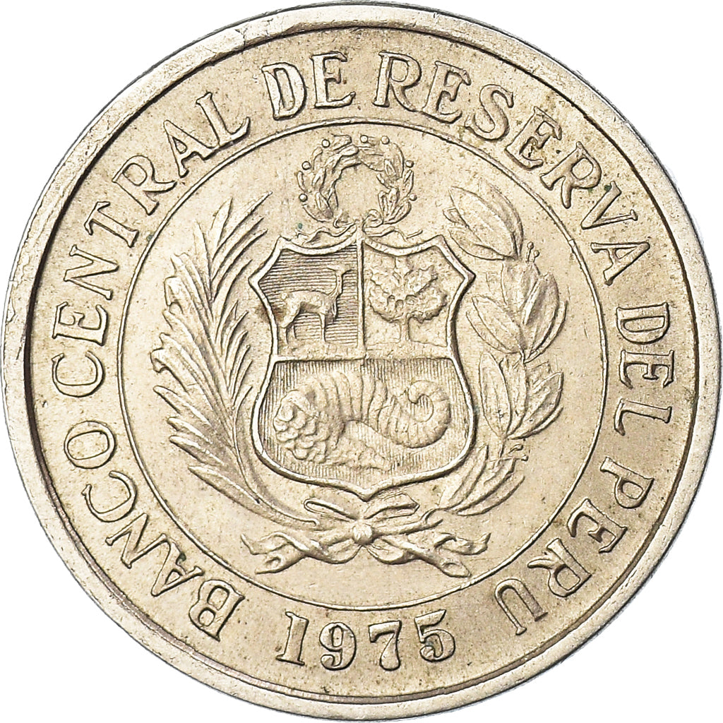 Monnaie, Pérou, 5 Soles, 1975