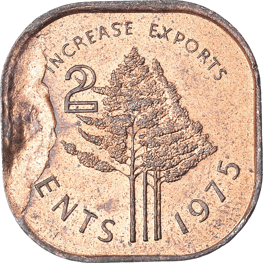 Münze, Swaziland, 2 Cents, 1975